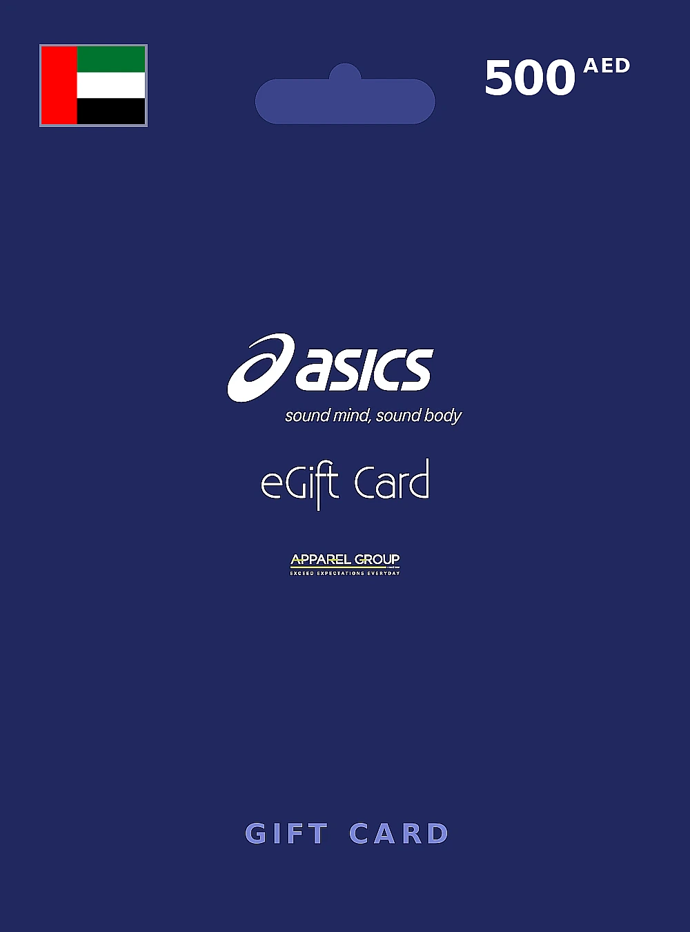 Asics Gift Card 500 AED UNITED ARAB EMIRATES
