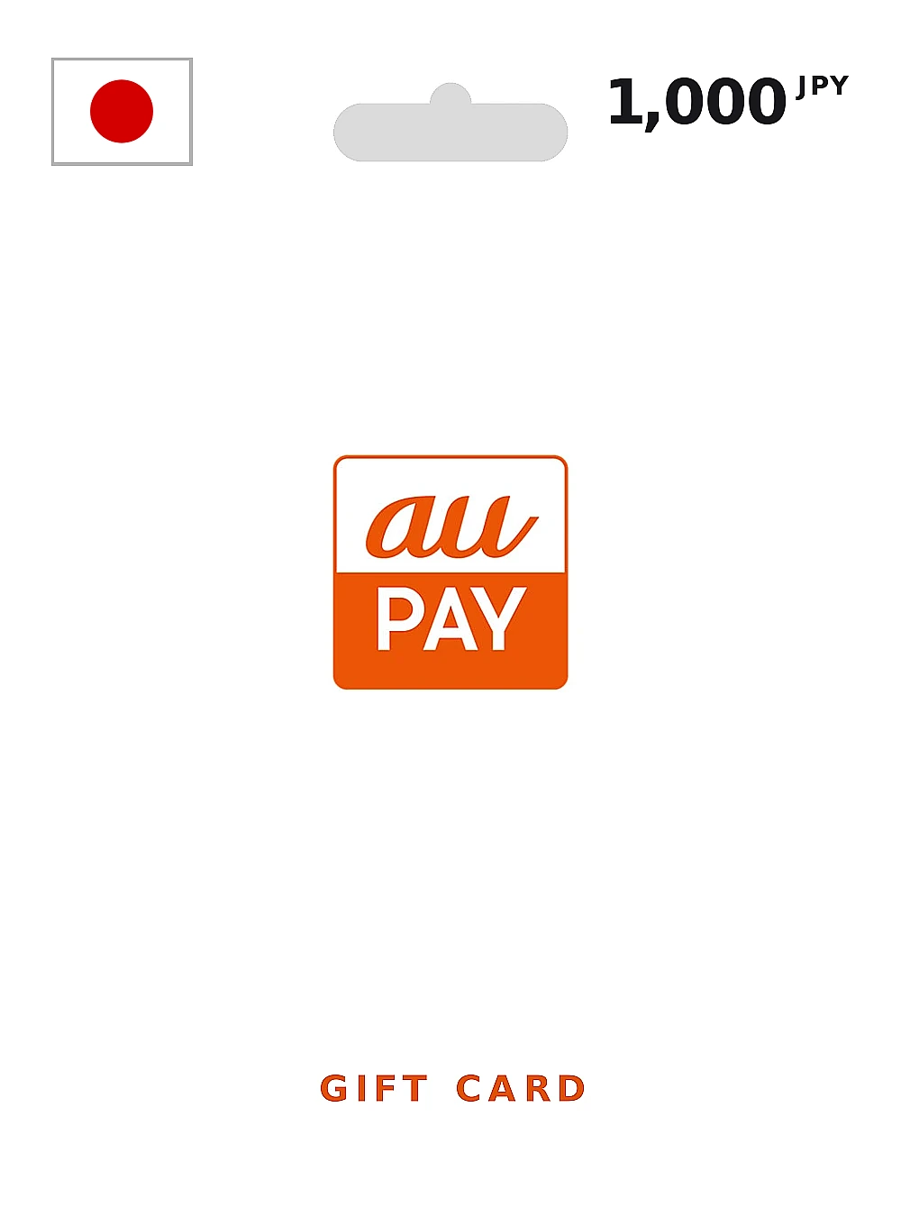AU Pay Gift Card 1000 JPY JAPAN