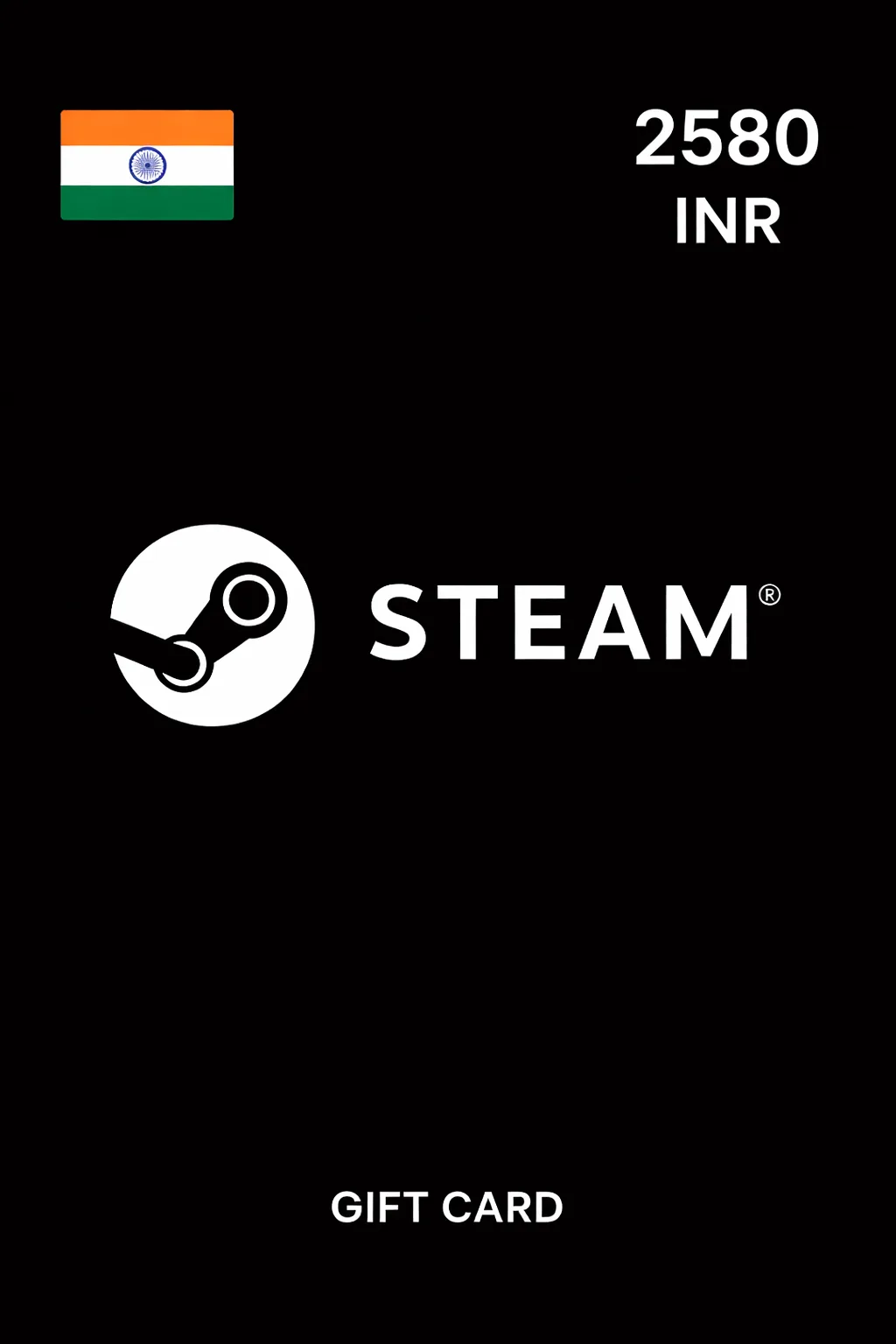 Steam Gift Card 2580 INR INDIA