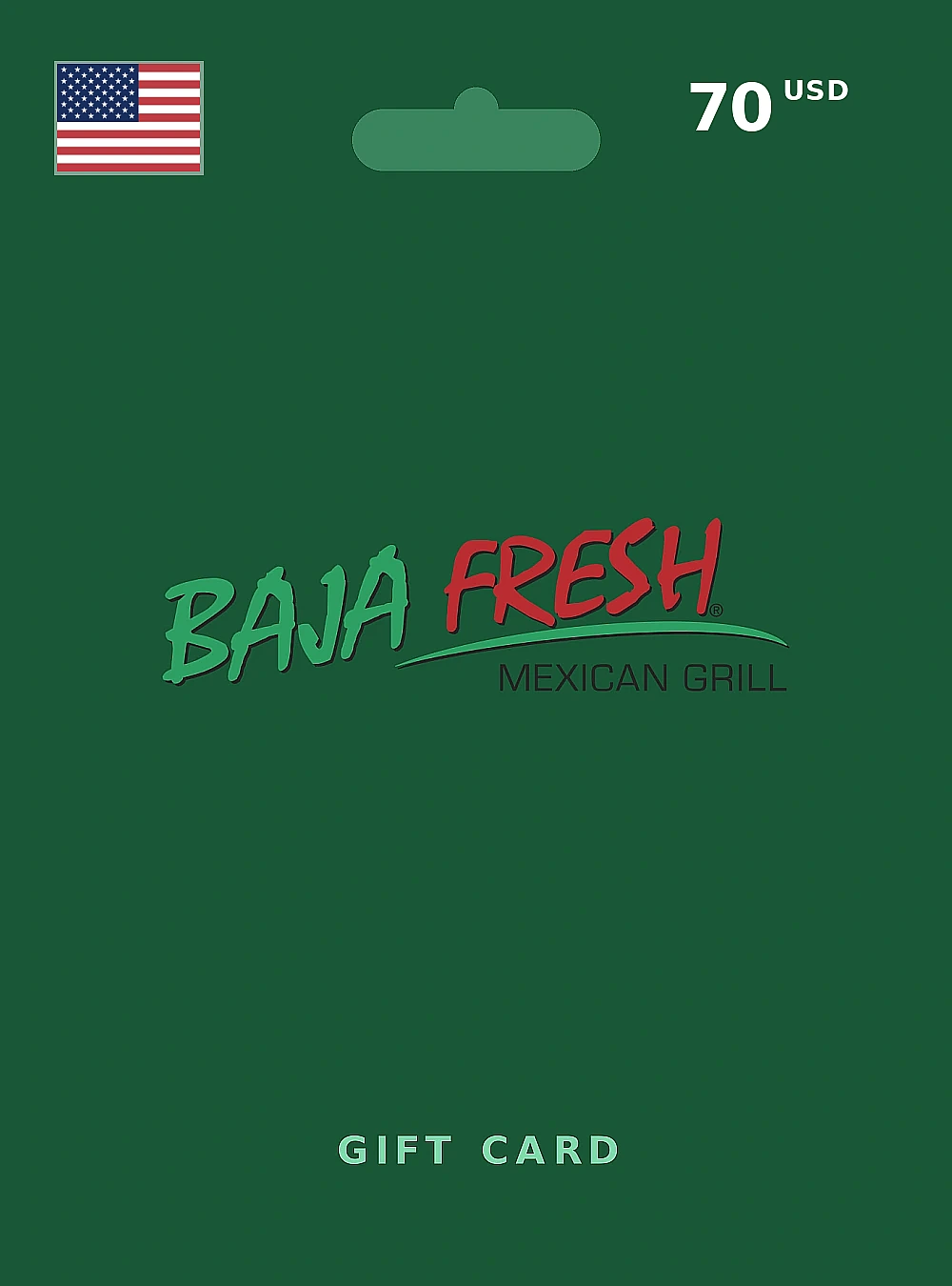 Baja Fresh Gift Card 70 USD UNITED STATES
