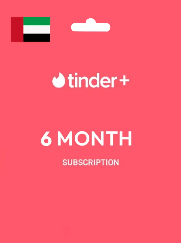 Tinder 6 Month Plus Gift Card UNITED ARAB EMIRATES