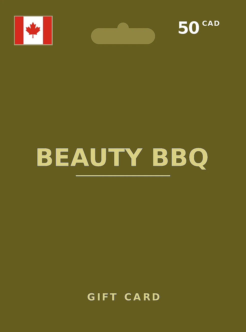 Beauty BBQ Gift Card 50 CAD CANADA