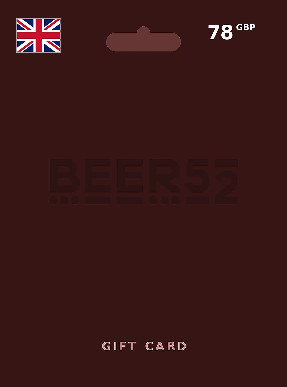 Beer52 Gift Card 78 GBP UNITED KINGDOM