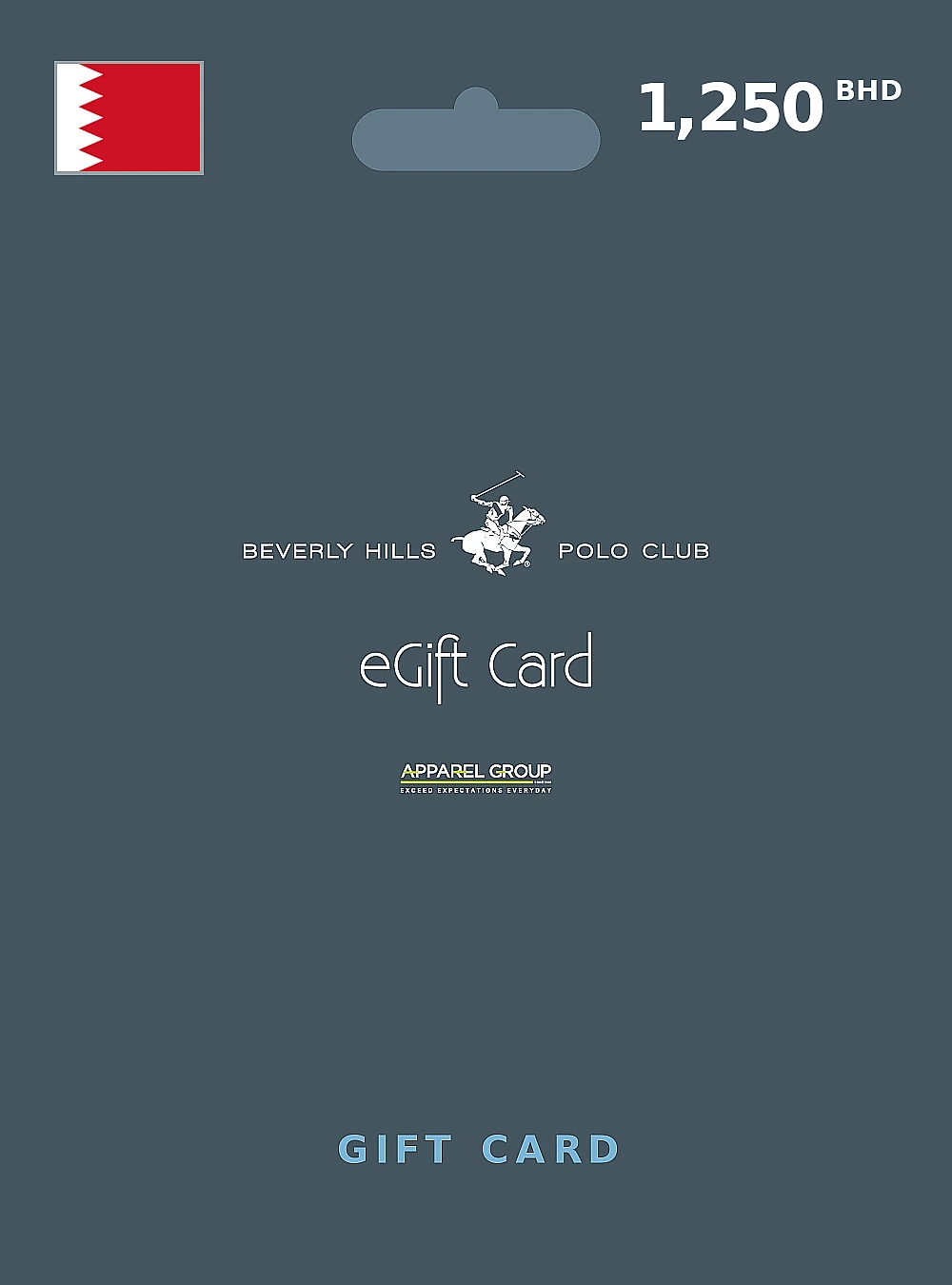 Beverly Hills Polo Club Gift Card 1250 BHD BAHRAIN