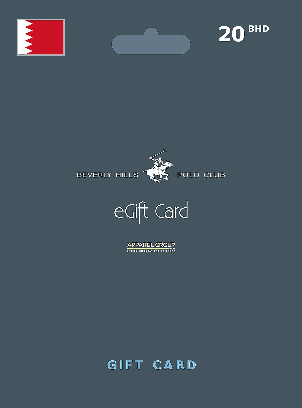 Beverly Hills Polo Club Gift Card 20 BHD BAHRAIN