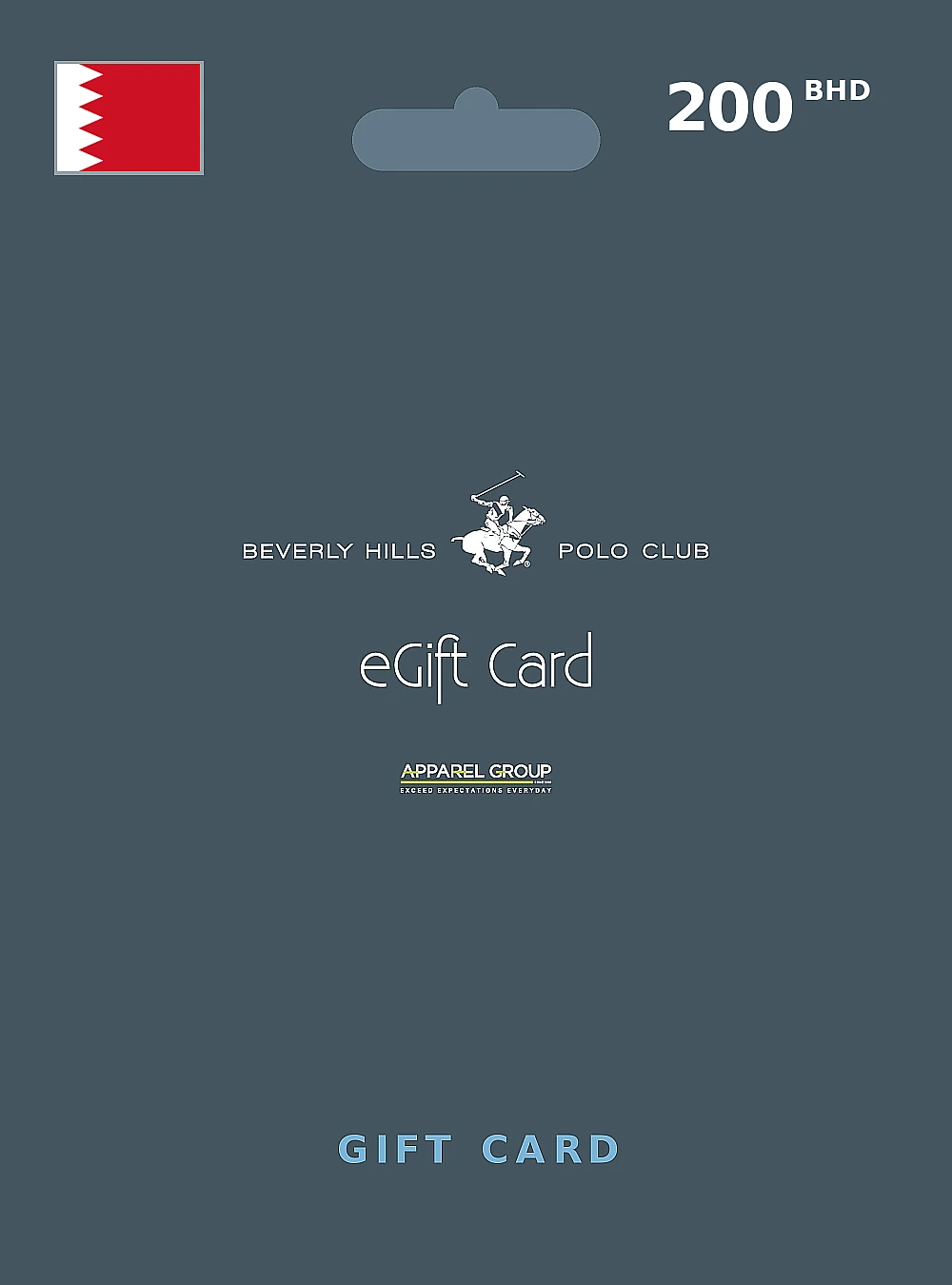 Beverly Hills Polo Club Gift Card 200 BHD BAHRAIN