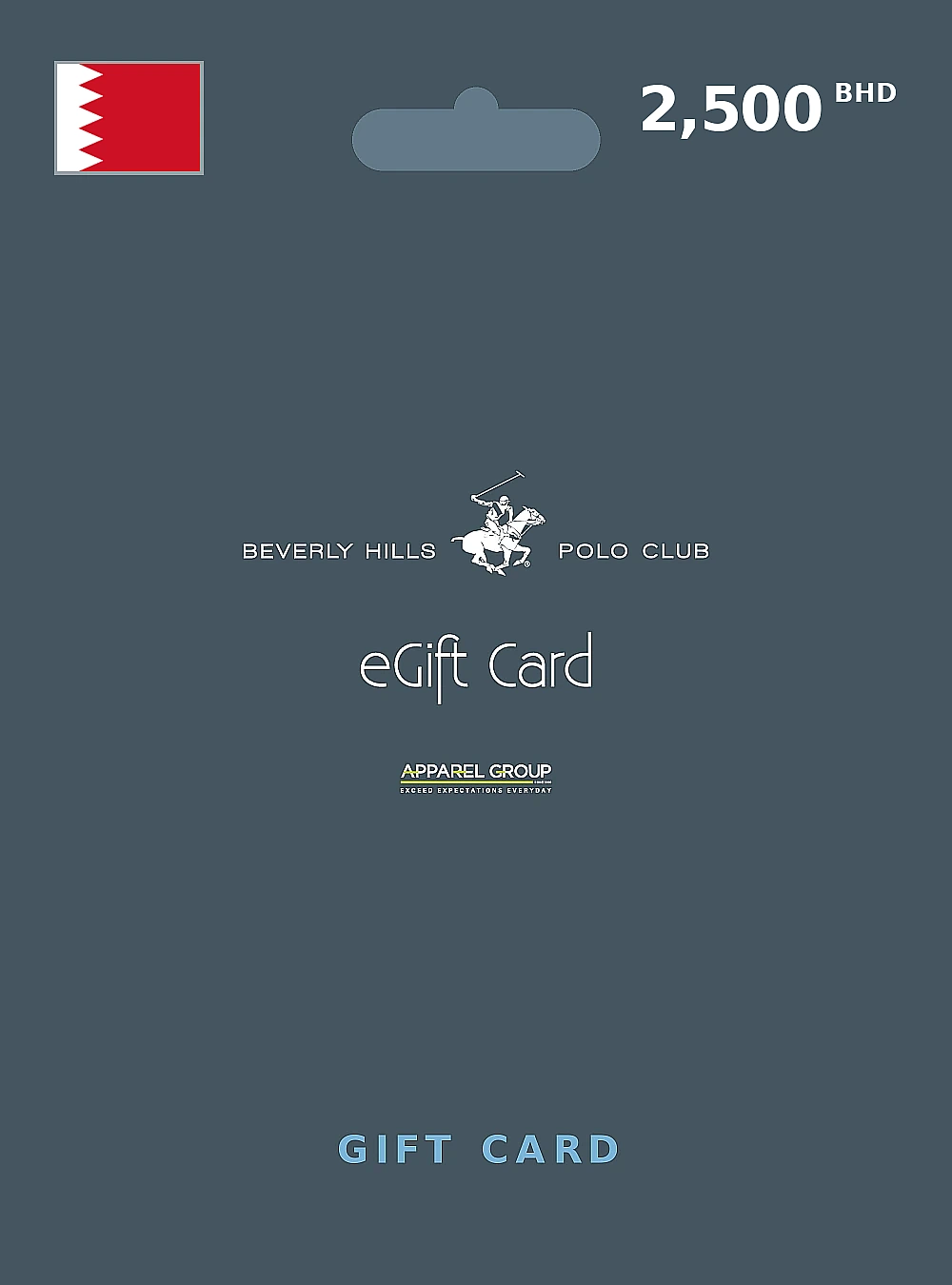 Beverly Hills Polo Club Gift Card 2500 BHD BAHRAIN