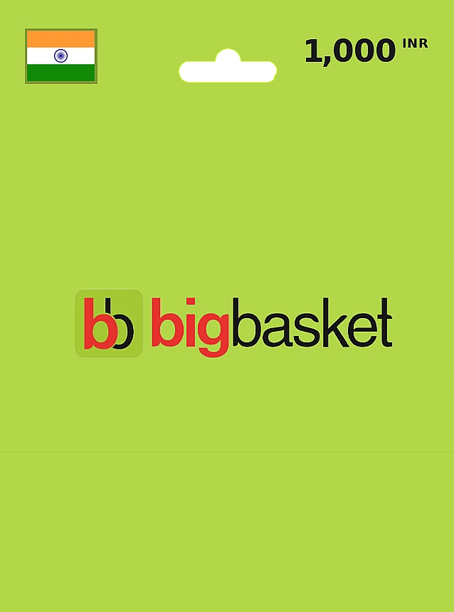 Bigbasket Gift Card 1000 INR INDIA