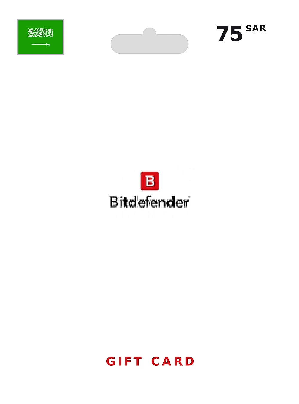 Bitdefender Gift Card 75 SAR SAUDI ARABIA