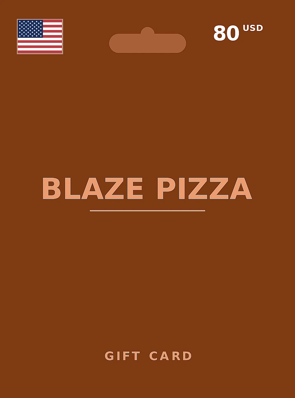 Blaze Pizza Gift Card 80 USD UNITED STATES