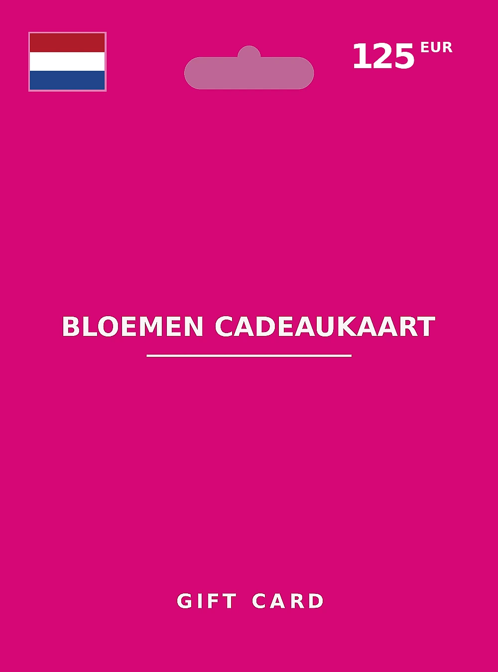 Bloemen cadeaukaart Gift Card 125 EUR NETHERLANDS