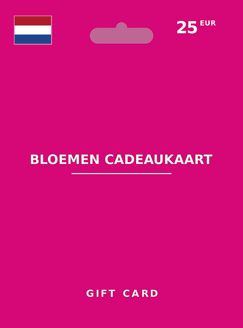 Bloemen cadeaukaart Gift Card 25 EUR NETHERLANDS