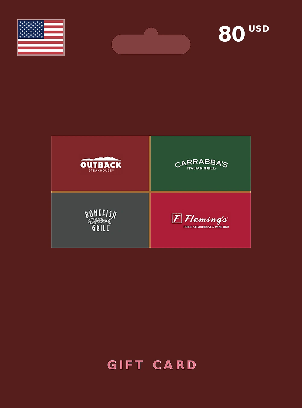 Bloomin Brands Gift Card 80 USD UNITED STATES