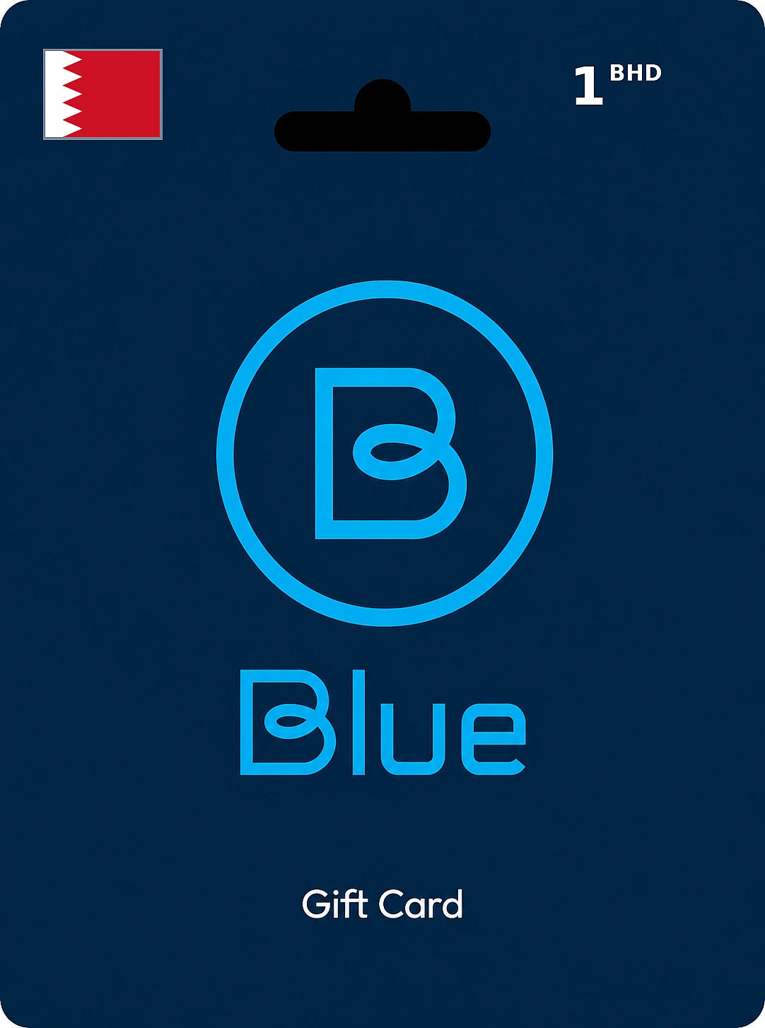 Blue Prepaid Gift Card 1 BHD BAHRAIN
