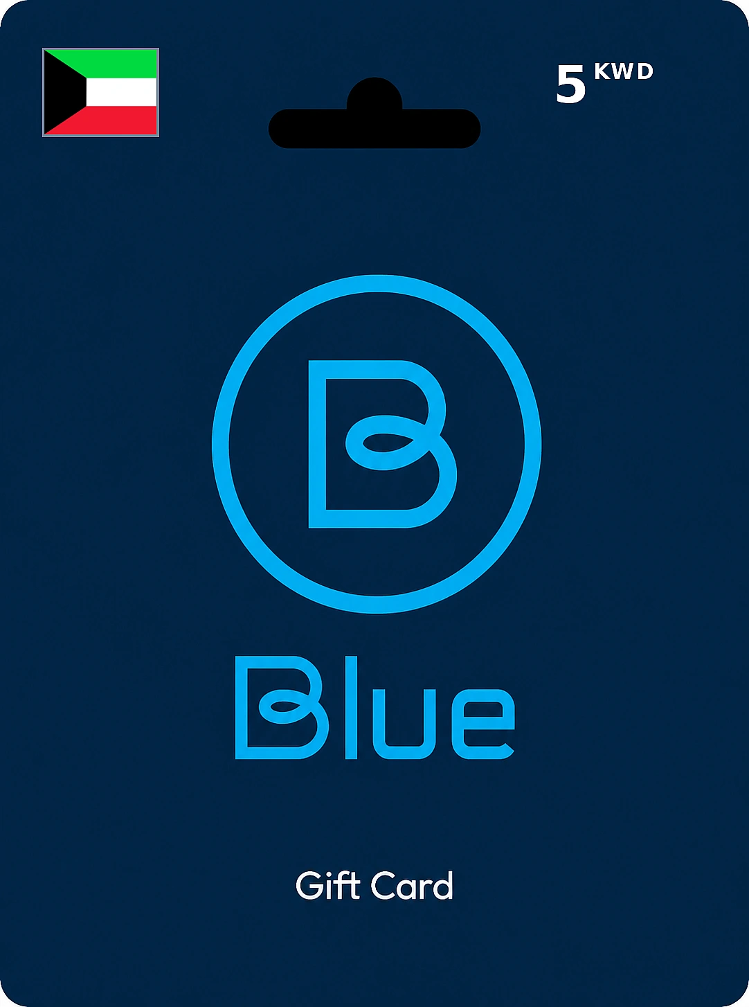 Blue Prepaid Gift Card 5 KWD KUWAIT