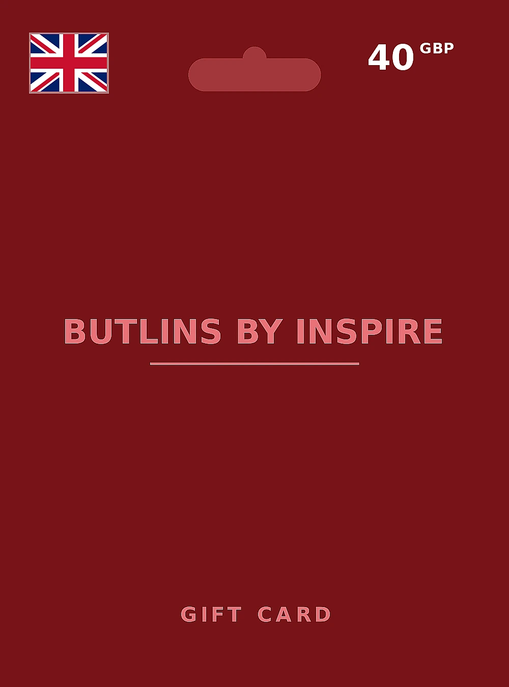 Butlins by Inspire Gift Card 40 GBP UNITED KINGDOM