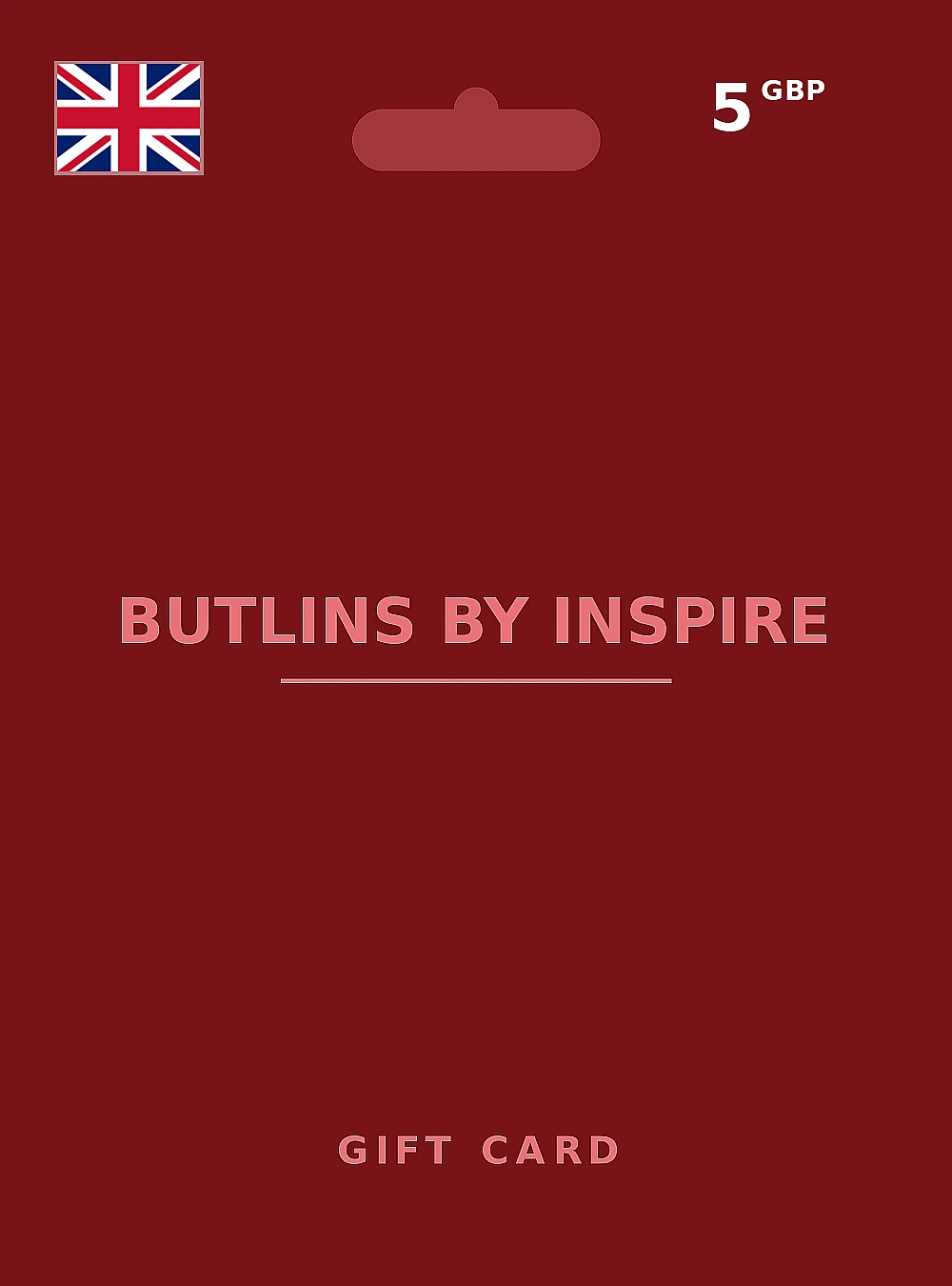 Butlins by Inspire Gift Card 5 GBP UNITED KINGDOM