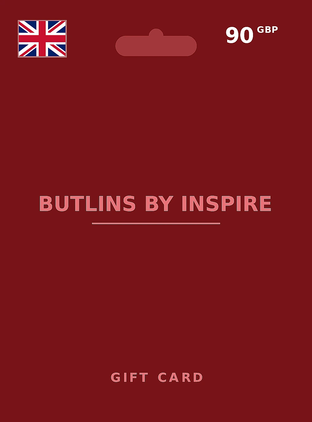 Butlins by Inspire Gift Card 90 GBP UNITED KINGDOM