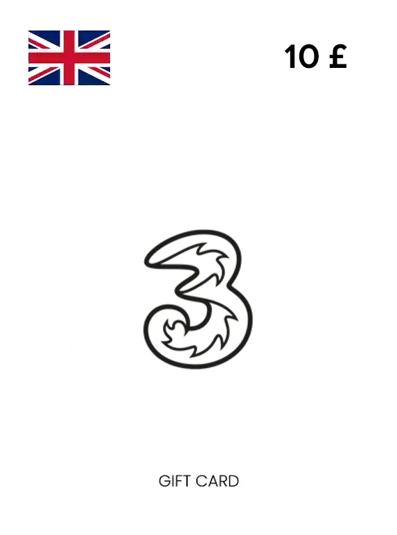 Three Pin Gift Card 10 GBP UNITED KINGDOM