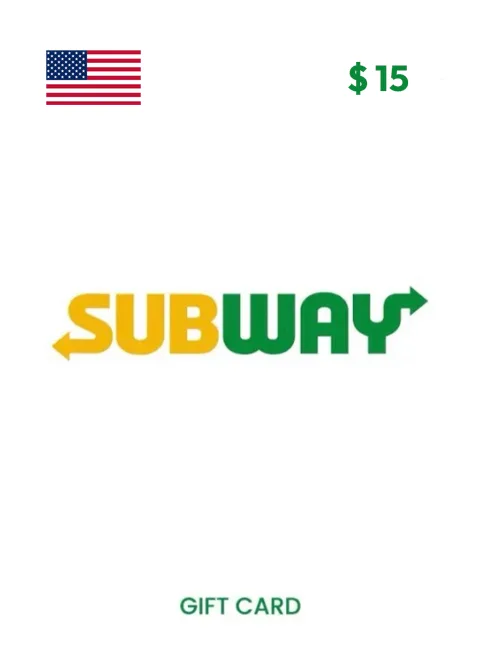 Subway Gift Card 15 USD UNITED STATES