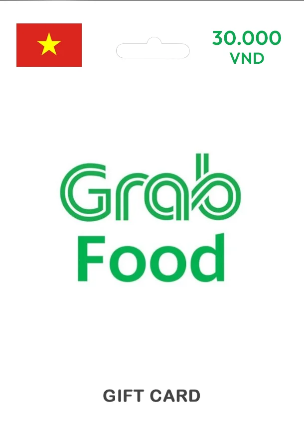 GrabFood Gift Card VN 30.000 VND
