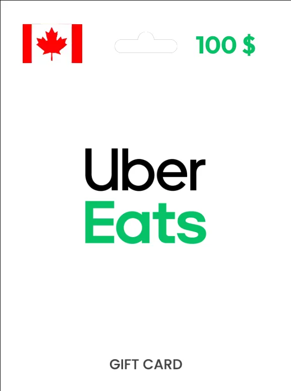 Uber Rides & Eats Gift Card 100 CAD CANADA