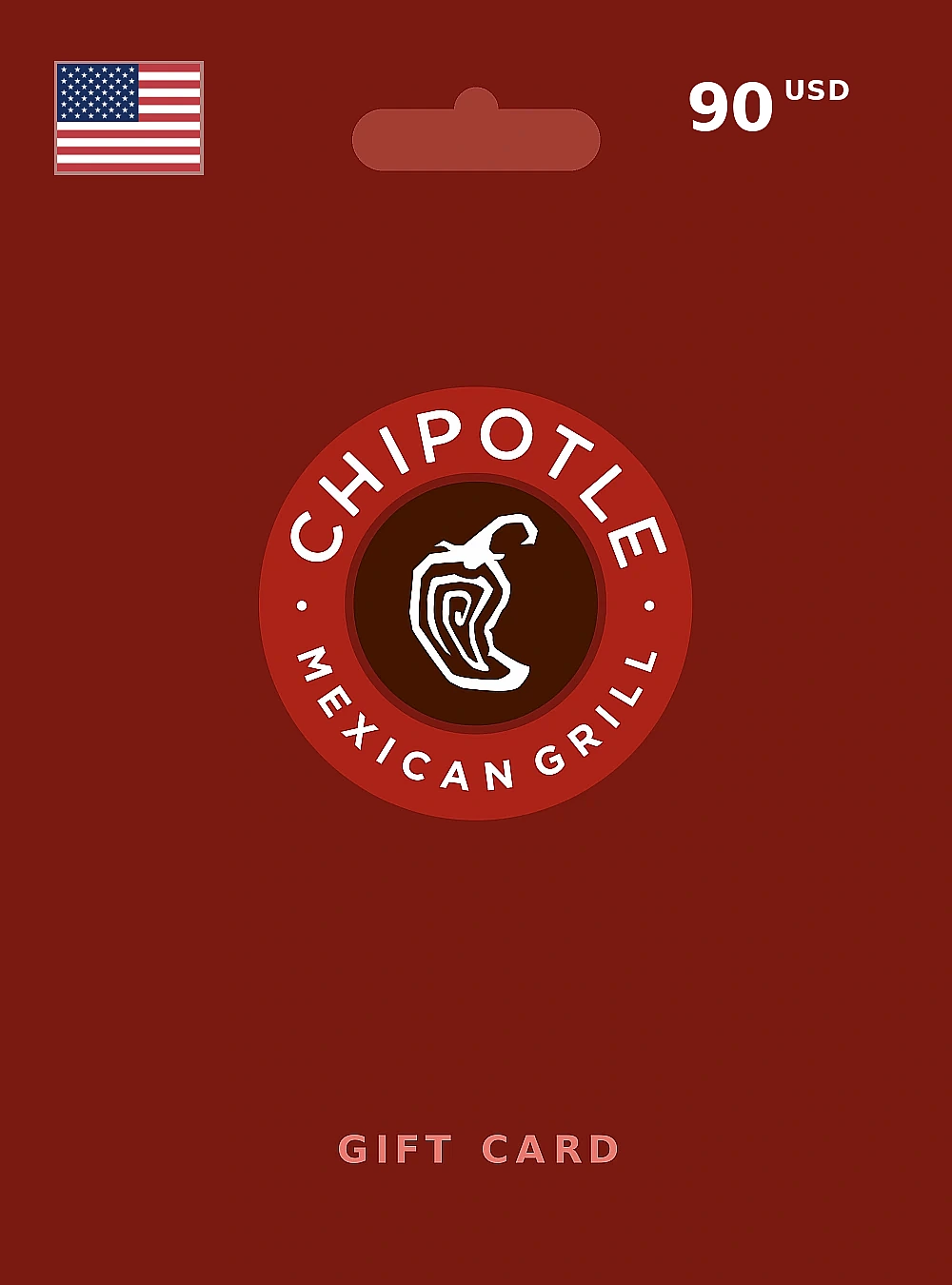 Chipotle Gift Card 90 USD UNITED STATES
