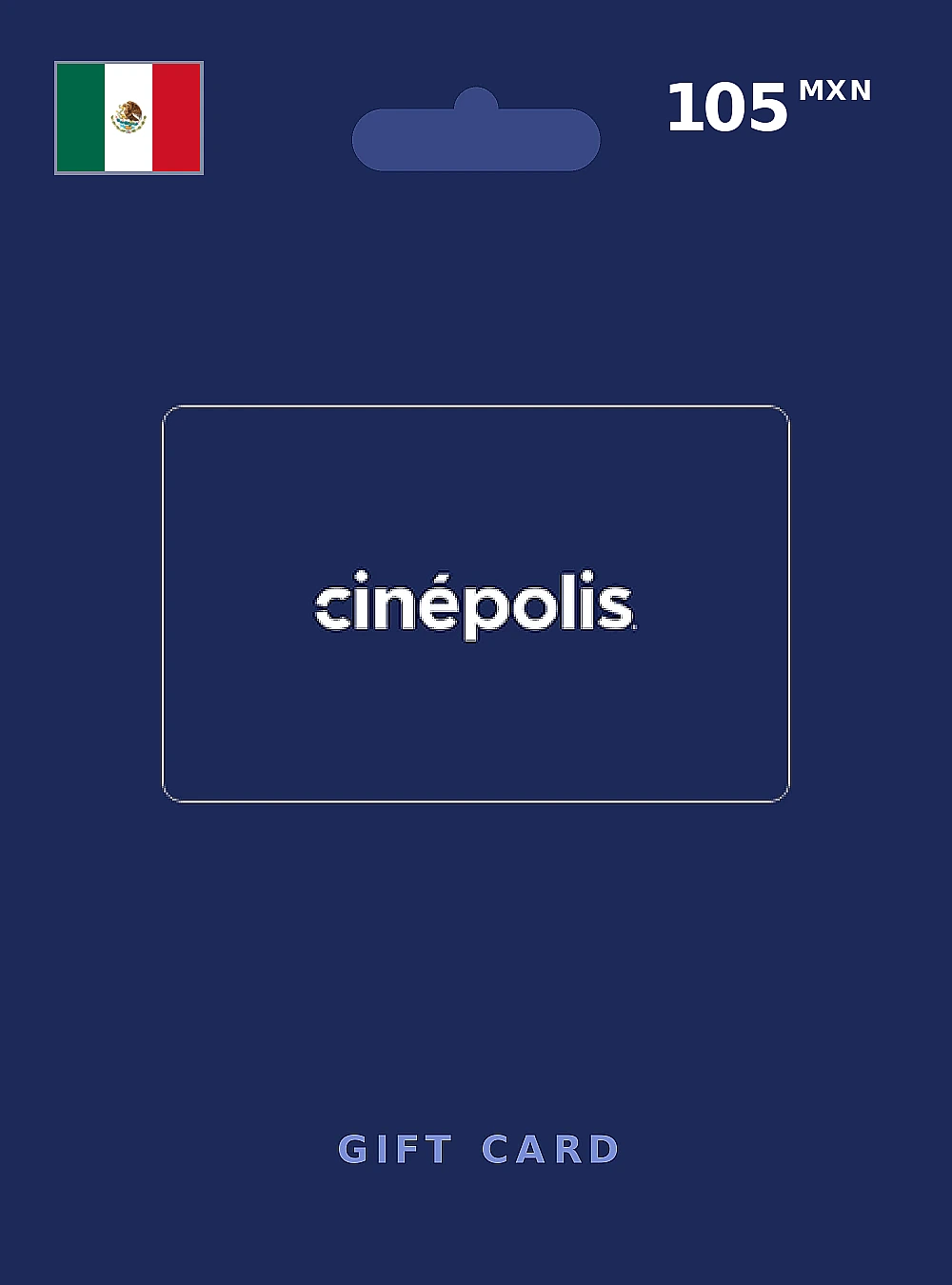 Cinepolis Gift Card 105 MXN MEXICO