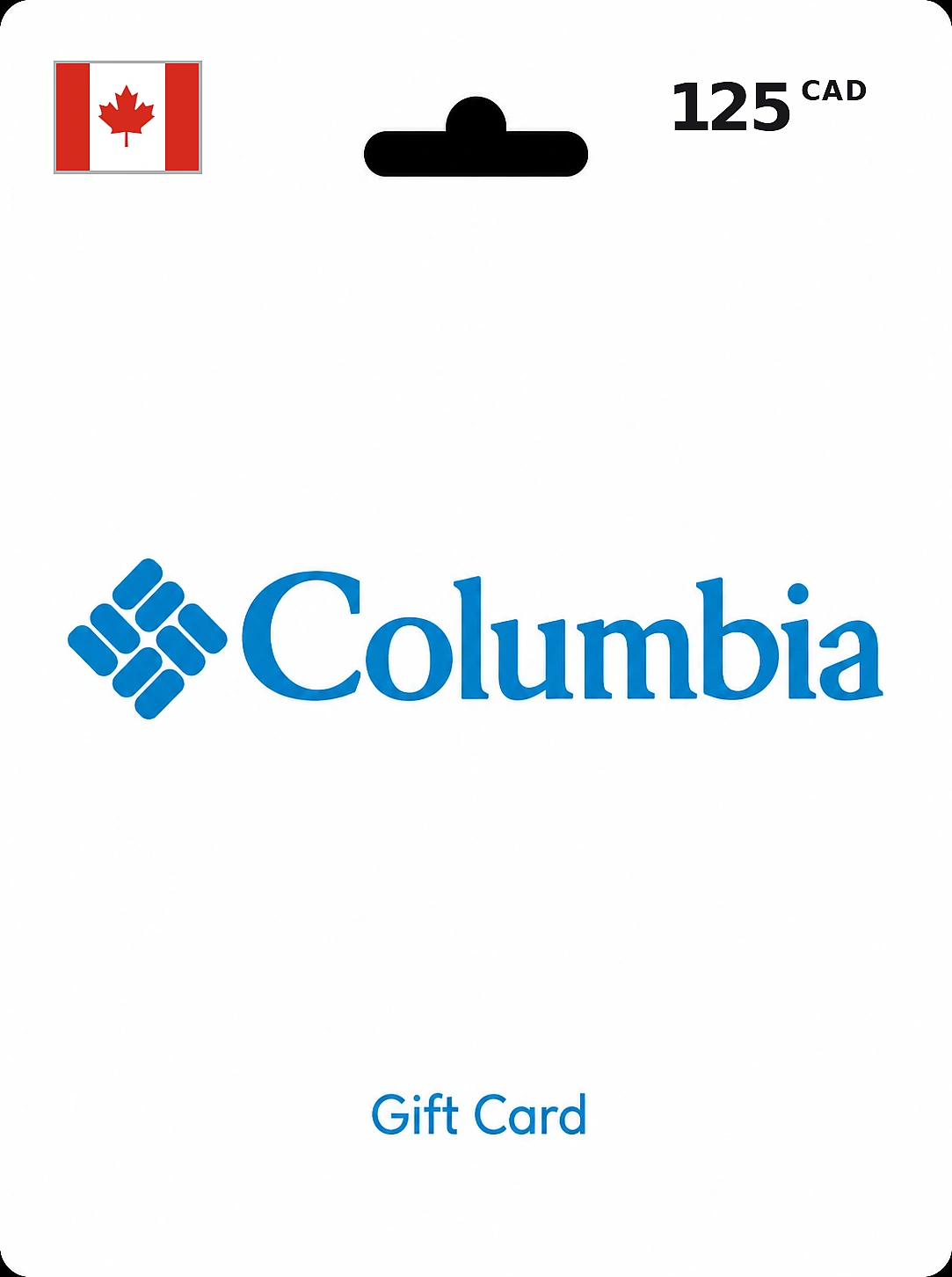 Columbia Sportswear Gift Card 125 CAD CANADA