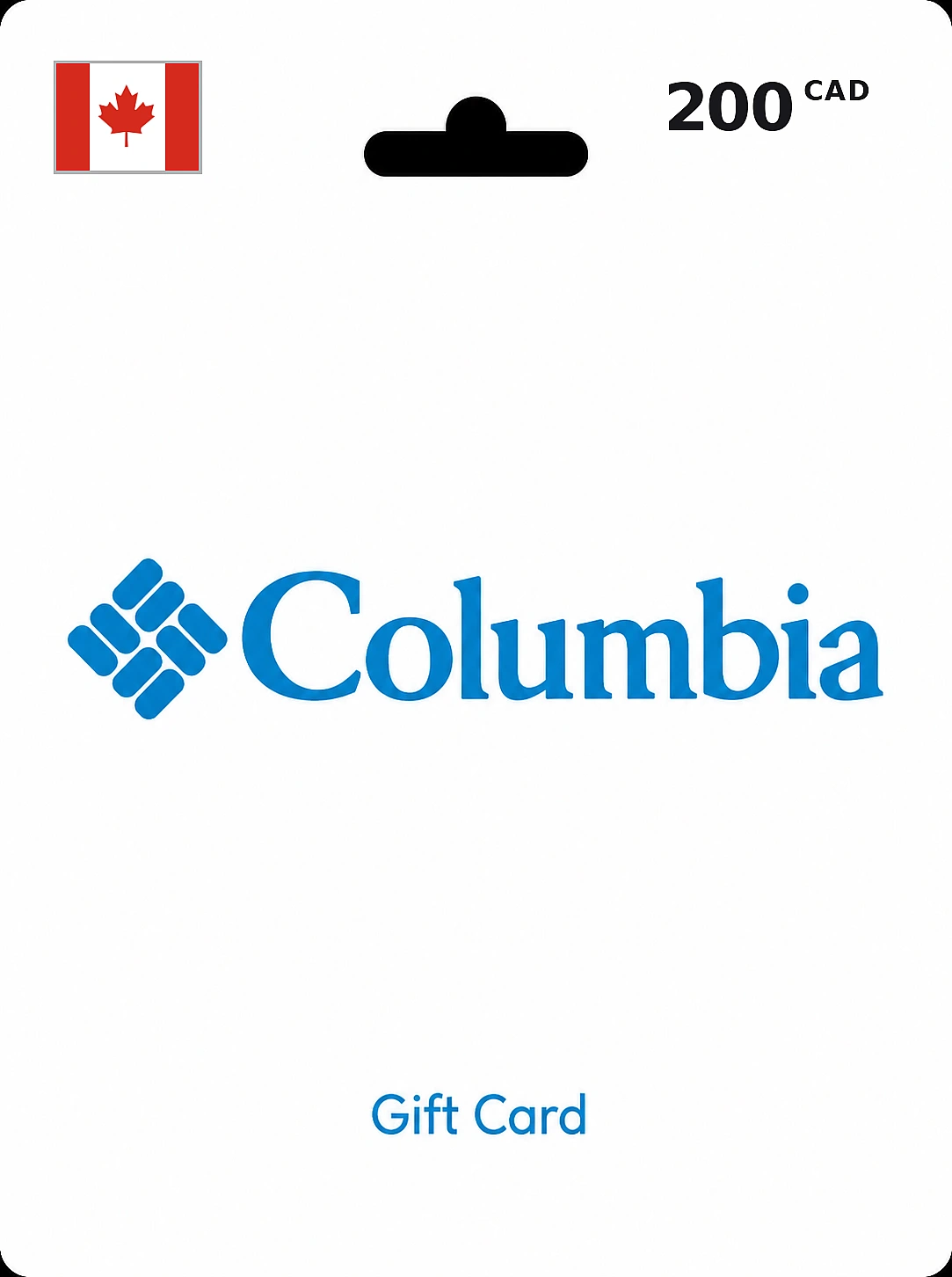 Columbia Sportswear Gift Card 200 CAD CANADA
