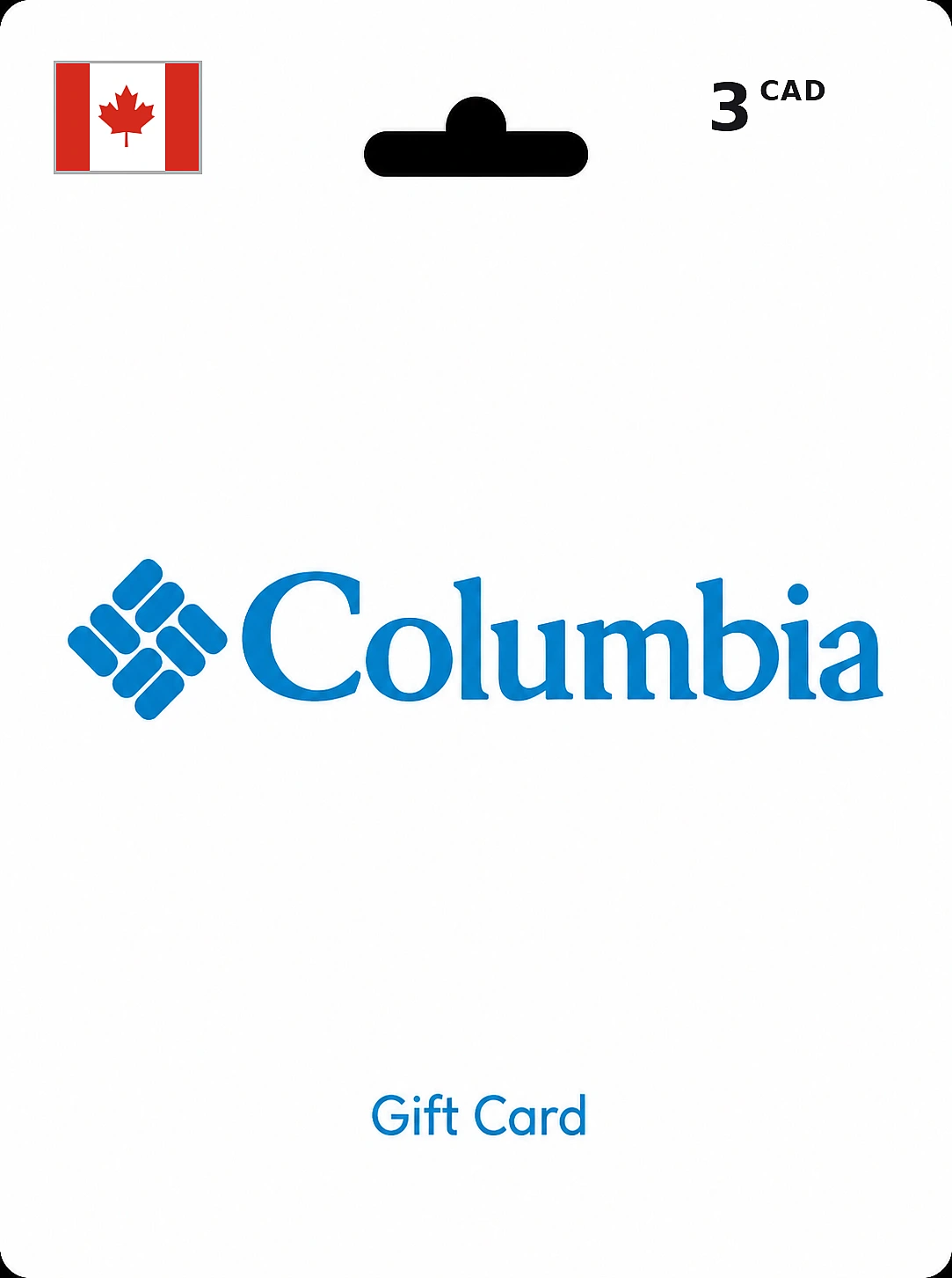 Columbia Sportswear Gift Card 3 CAD CANADA