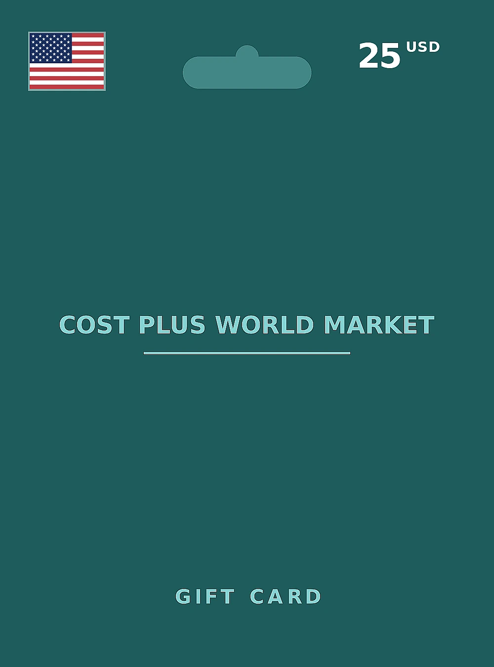 Cost Plus World Market Gift Card 25 USD UNITED STATES