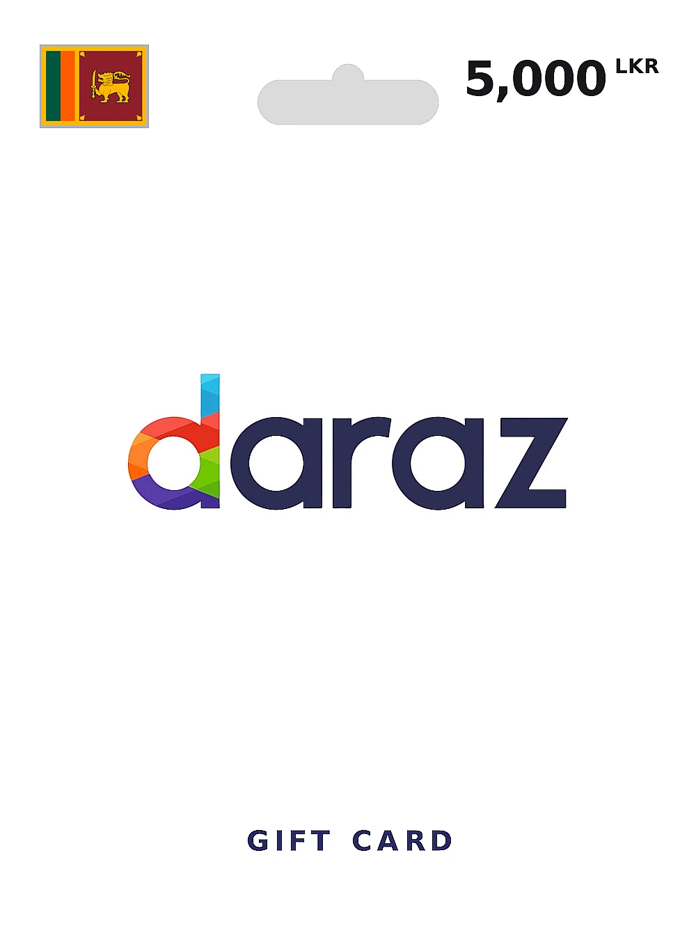 Daraz Gift Card 5000 LKR SRI LANKA