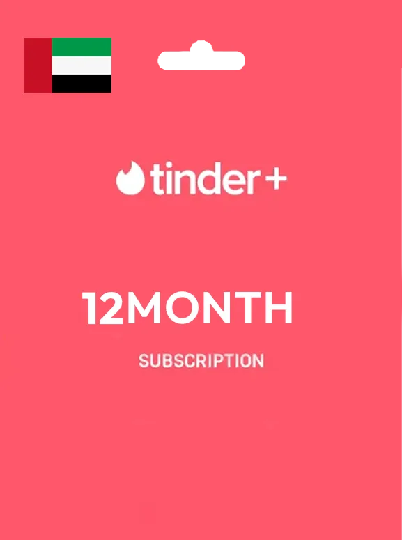 Tinder 12 Month Plus Gift Card UNITED ARAB EMIRATES