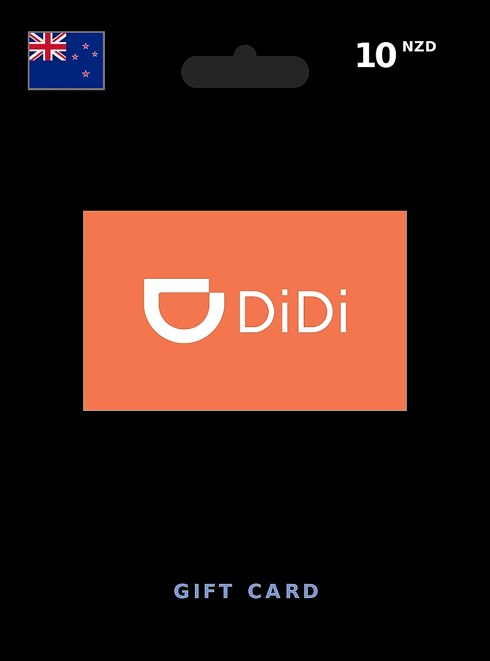 DiDi Rideshare Gift Card 10 NZD NEW ZEALAND