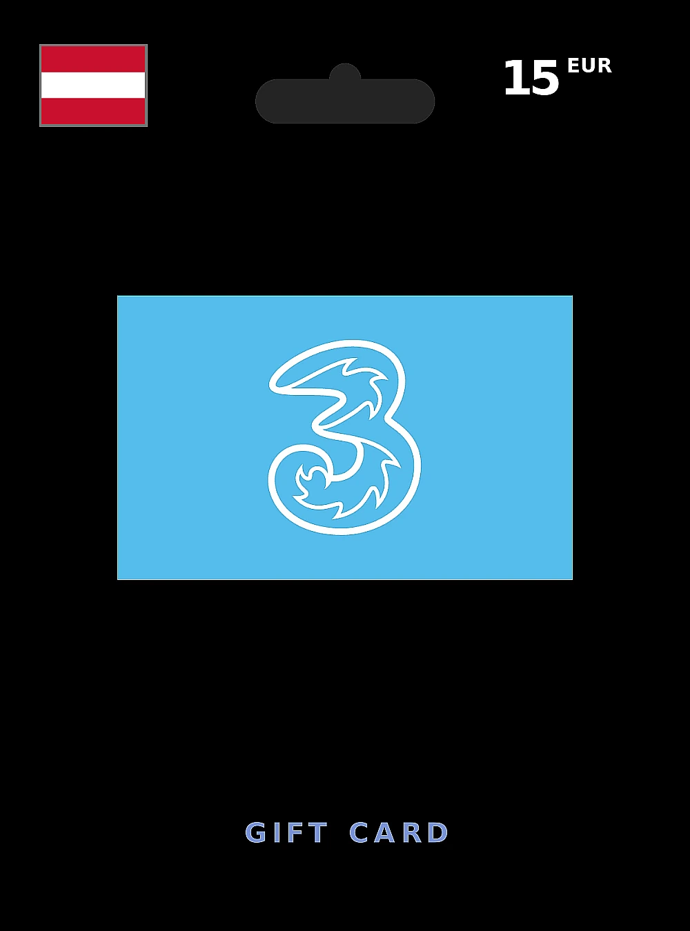 Drei Gift Card 15 EUR AUSTRIA