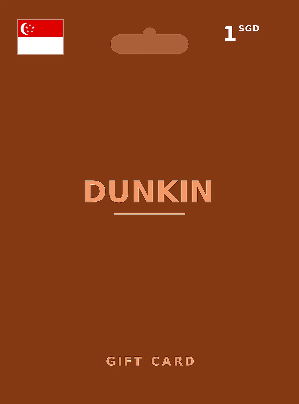 Dunkin Donuts Gift Card 1 SGD SINGAPORE