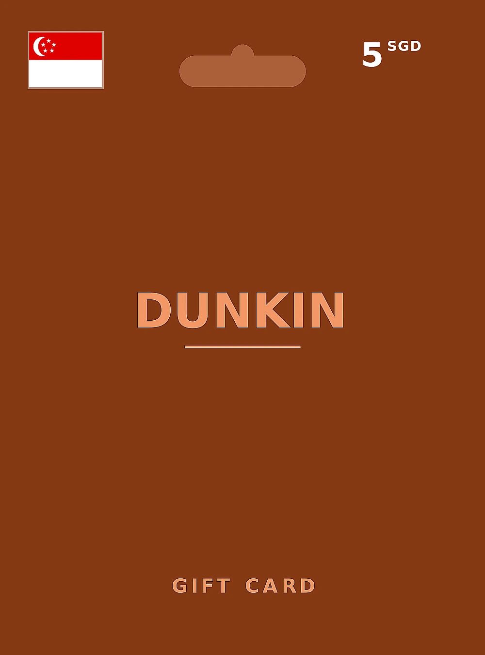 Dunkin Donuts Gift Card 5 SGD SINGAPORE