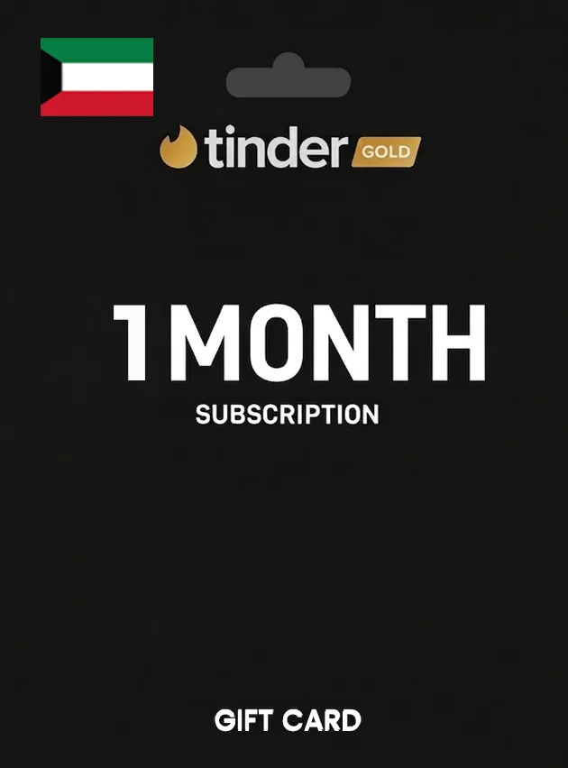Tinder Gift Card 1 Month Gold USD KUWAIT