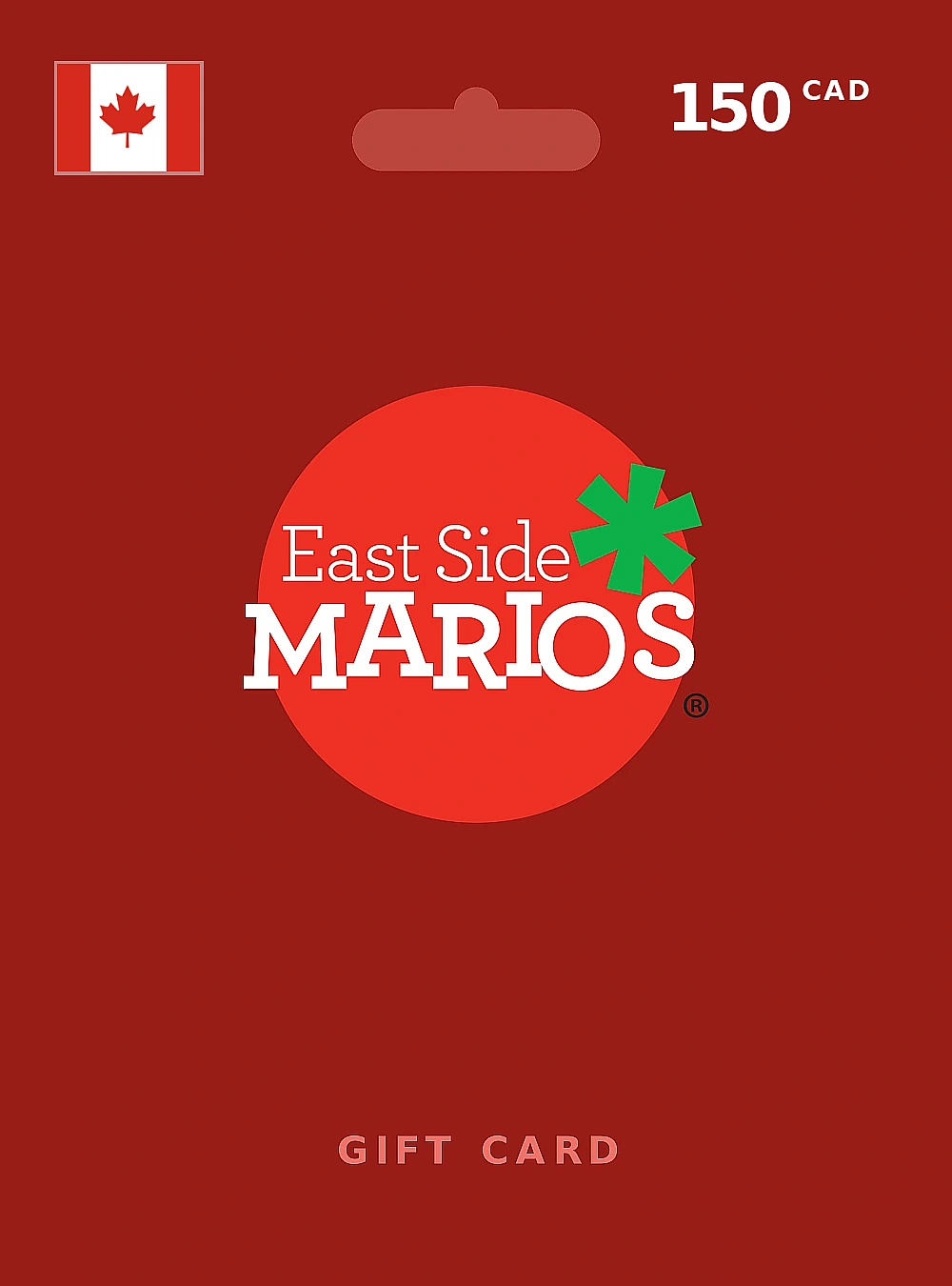 East Side Mario's Gift Card 150 CAD CANADA