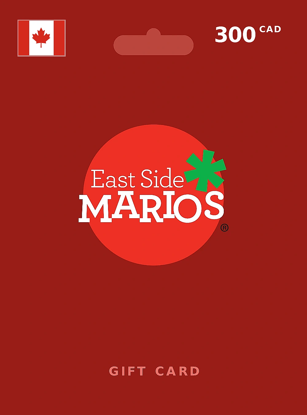 East Side Mario's Gift Card 300 CAD CANADA