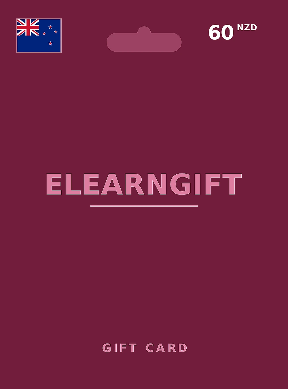 eLearnGift Gift Card 60 NZD NEW ZEALAND