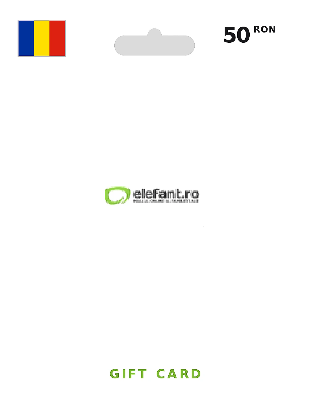 Elefant.ro Gift Card 50 RON ROMANIA
