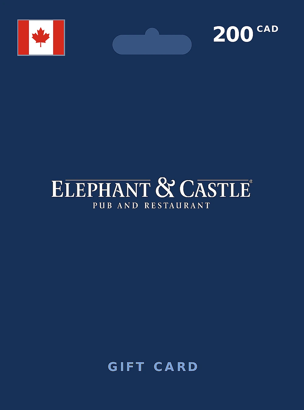 Elephant & Castle Gift Card 200 CAD CANADA