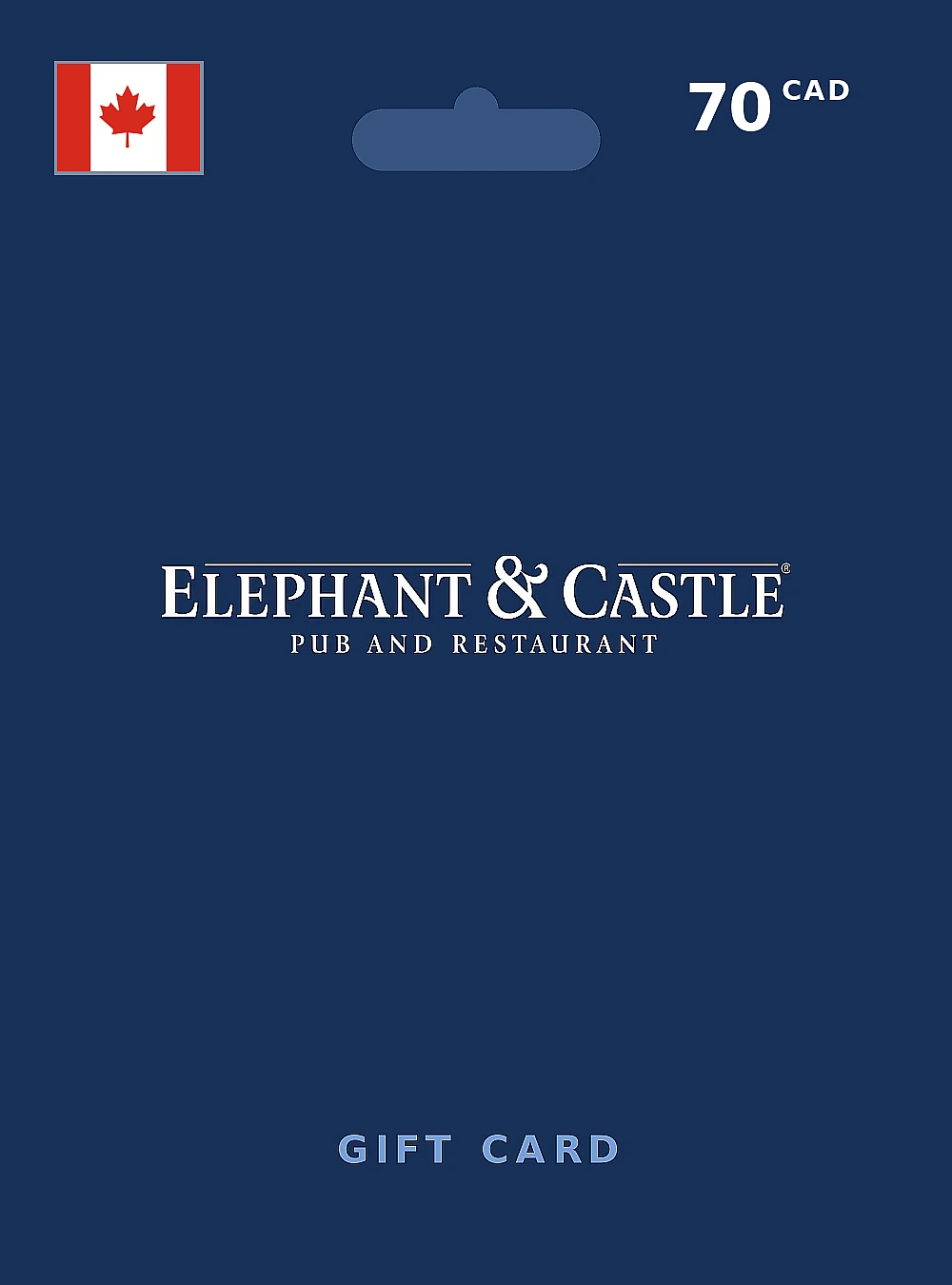 Elephant & Castle Gift Card 70 CAD CANADA