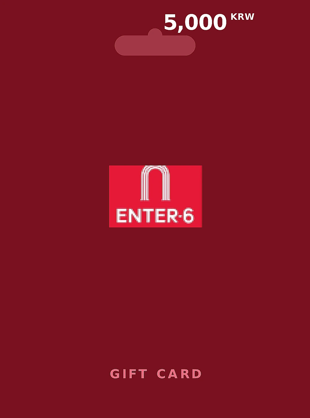 Enter-6 Gift Card 5000 KRW KOREA