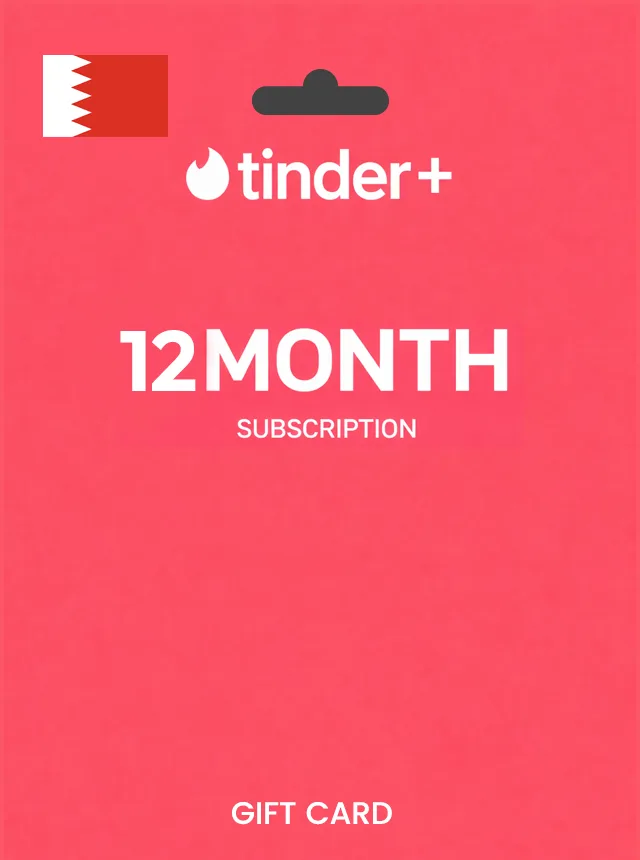 Tinder Gift Card 12 Month Plus BAHRAIN