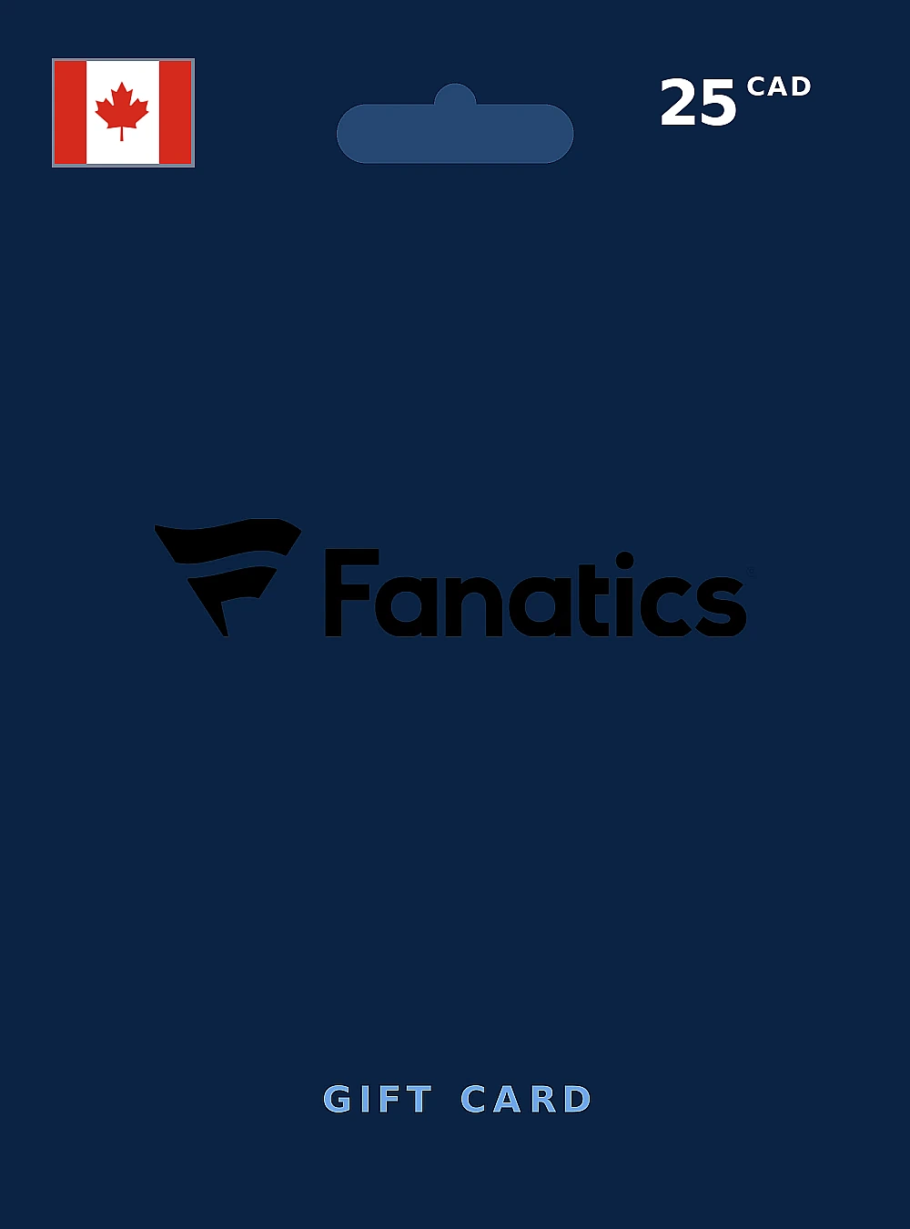 Fanatics Gift Card 25 CAD CANADA