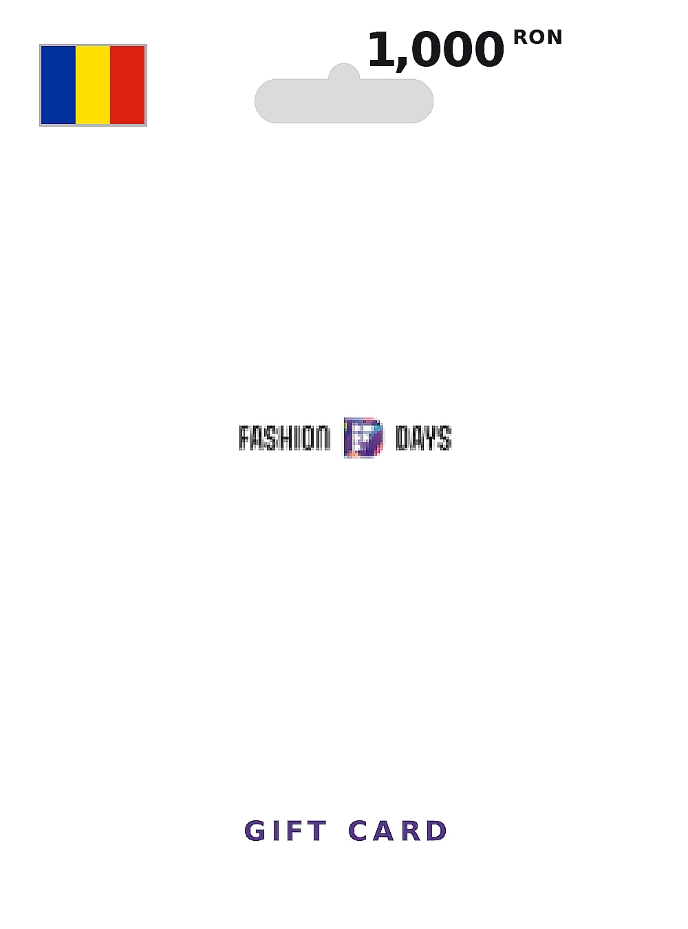 Fashion Days Gift Card 1000 RON ROMANIA