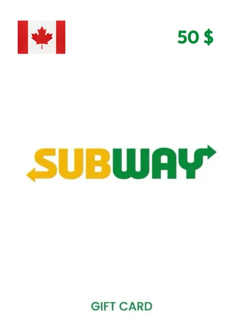 Subway Gift Card 50 CAD CANADA